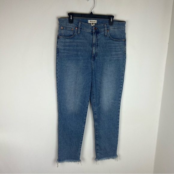 Madewell The Perfect Vintage Fringe Raw Hem Jeans Size 32 - Picture 3 of 8